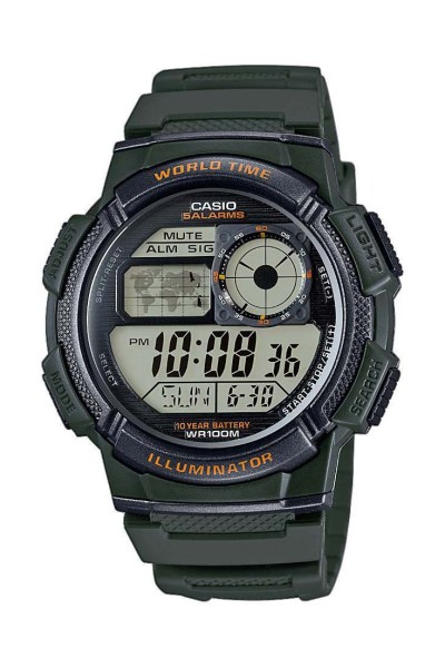 Casio Standard Rubber Strap AE-1000W-3AVEF Casio Standard Rubber Strap AE-1000W-3AVEF
