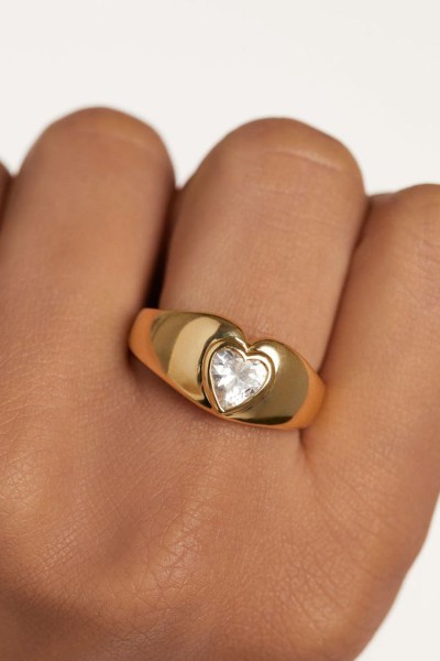 Δαχτυλίδι PD PAOLA Ασήμι Bright Heart Gold Δαχτυλίδι PD PAOLA Ασήμι Bright Heart Gold