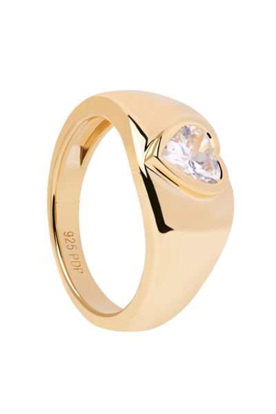 Δαχτυλίδι PD PAOLA Ασήμι Bright Heart Gold Δαχτυλίδι PD PAOLA Ασήμι Bright Heart Gold