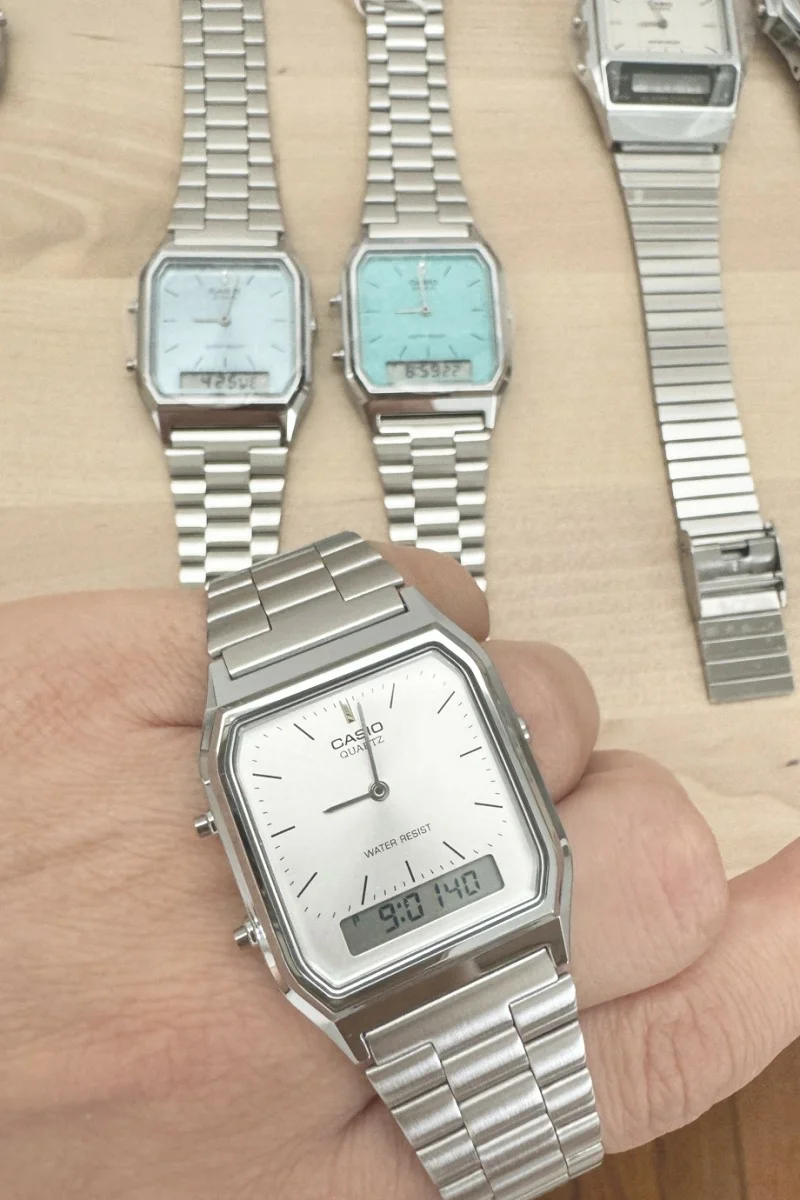 Casio Anadigi Silver Stainless Steel AQ-230A-7AMQYES