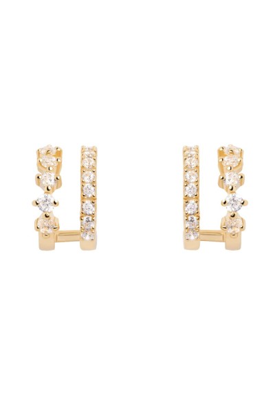 Σκουλαρίκι PD PAOLA Ασήμι Rubi Gold