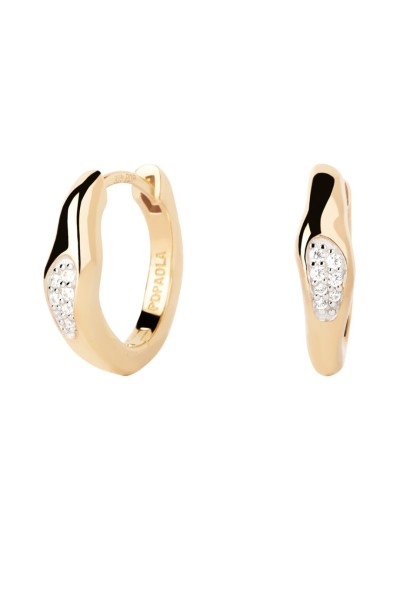 Σκουλαρίκι PD PAOLA Ασήμι Onda Hoops