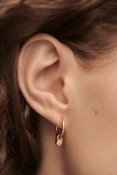 Σκουλαρίκι PD PAOLA Ασήμι Delta Hoops