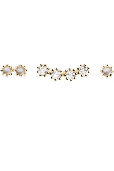 Σκουλαρίκι PD PAOLA Ασήμι Ocean Gold 3 Set