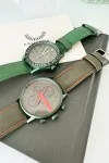 OOZOO Timepieces Green Leather Strap 45mm C11227