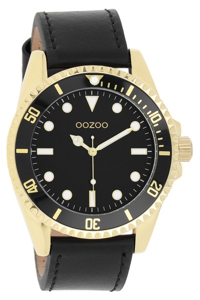 OOZOO Timepieces Collection Black Leather Strap C11115 OOZOO Timepieces Collection Black Leather Strap C11115