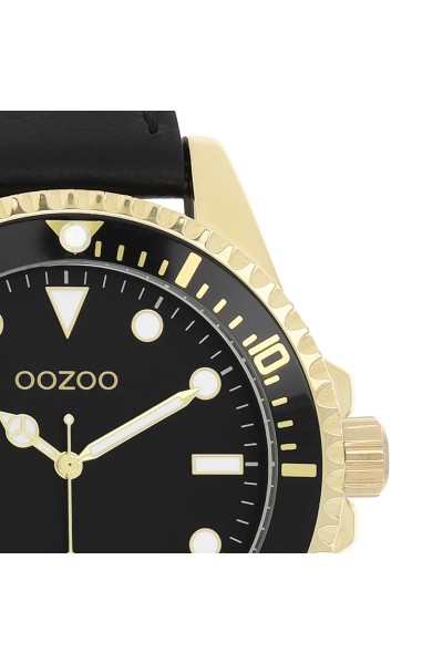 OOZOO Timepieces Collection Black Leather Strap C11115 OOZOO Timepieces Collection Black Leather Strap C11115