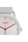 OOZOO Timepieces Grey Leather Strap 38mm C11166