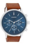 OOZOO Timepieces Brown Leather Strap 50mm C11200