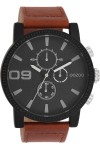 OOZOO Timepieces Brown Leather Strap 48mm C11211