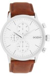 OOZOO Timepieces Brown Leather Strap 45mm C11220