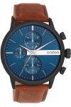 OOZOO Timepieces Brown Leather Strap 45mm C11222