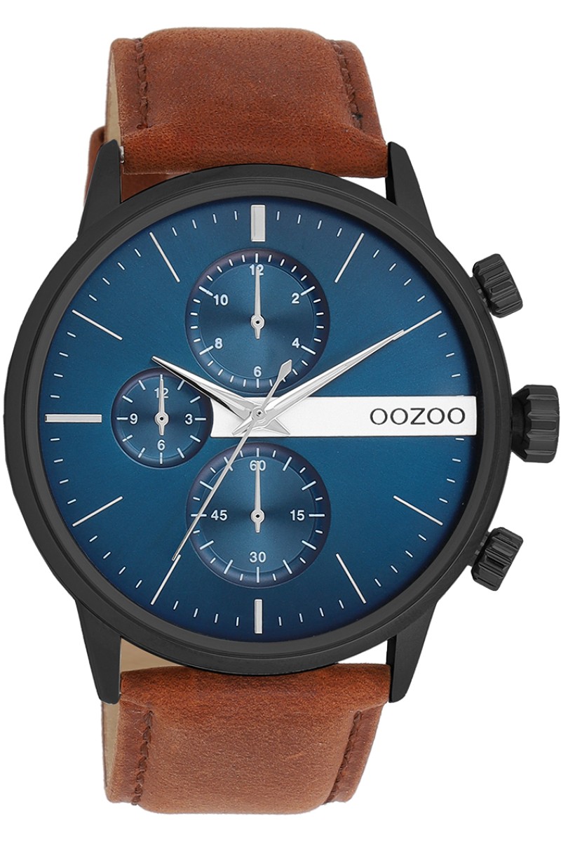 OOZOO Timepieces Brown Leather Strap 45mm C11222