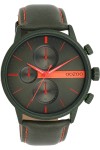 OOZOO Timepieces Green Leather Strap 45mm C11227