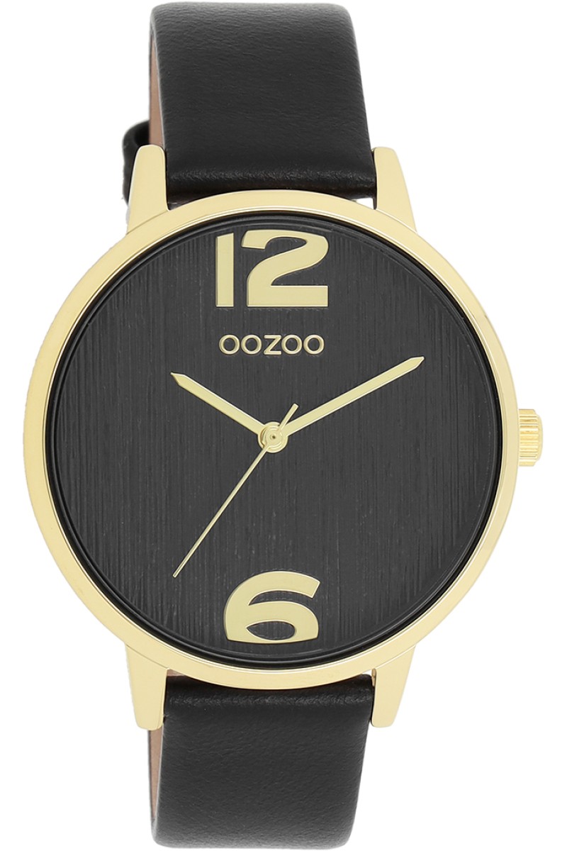OOZOO Timepieces Black Leather Strap 38mm C11239
