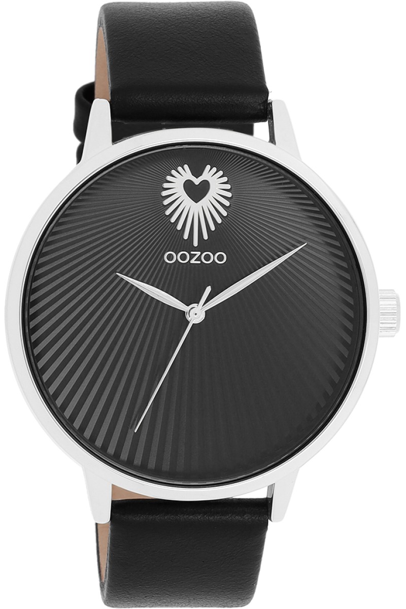 OOZOO Timepieces Black Leather Strap 42mm C11241