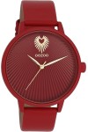 OOZOO Timepieces Red Leather Strap 42mm C11249