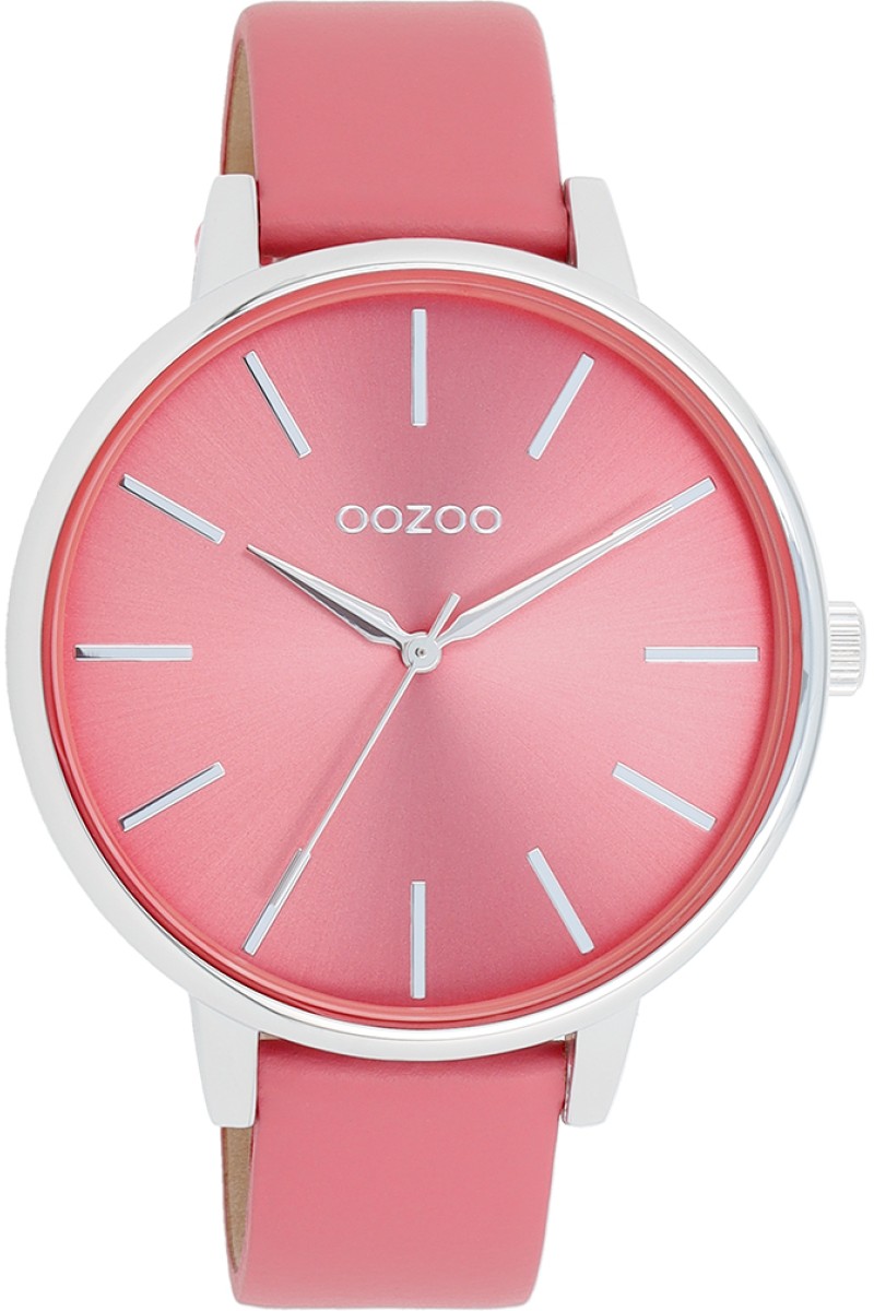 OOZOO Timepieces Pink Leather Strap 42mm C11295