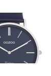 OOZOO Vintage Blue Leather Strap 40mm C20328