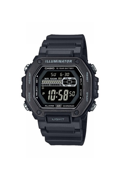 Casio Standard Black Rubber Strap MWD-110HB-1BVEF