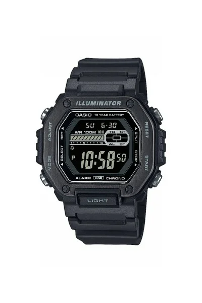 Casio Standard Black Rubber Strap MWD-110HB-1BVEF