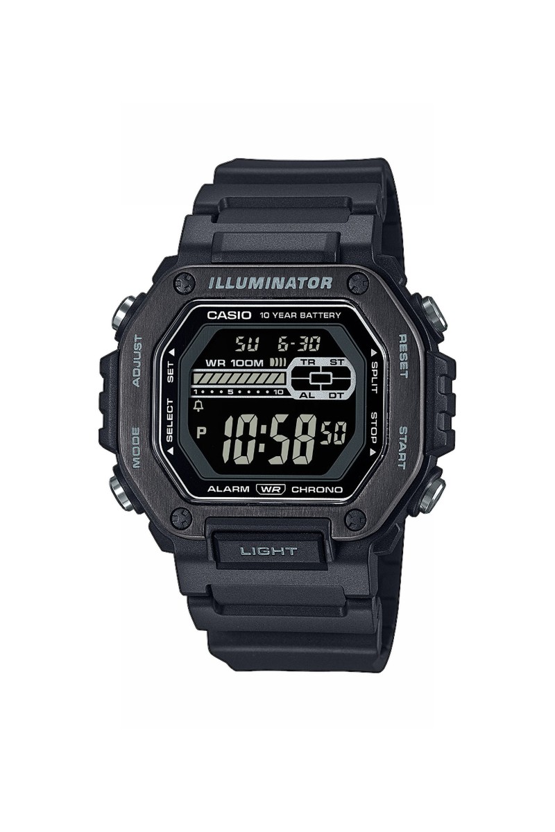 Casio Standard Black Rubber Strap MWD-110HB-1BVEF