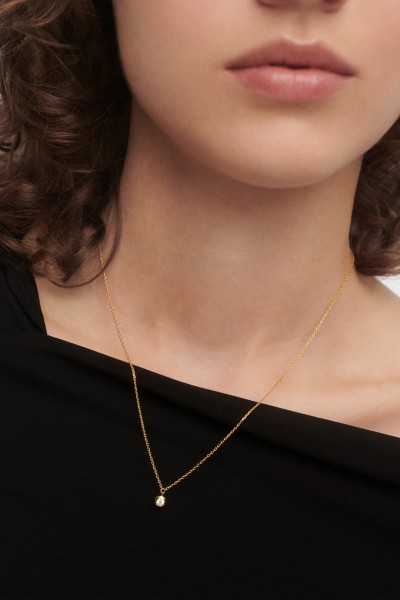 Κολιέ PD PAOLA Ασήμι Sand Solitary