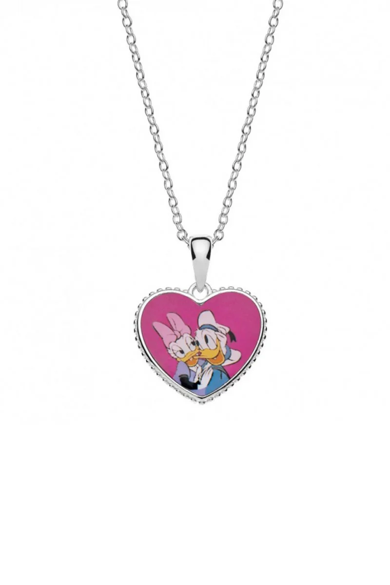 Κολιέ Daisy & Donald DISNEY Ασήμι 925ο