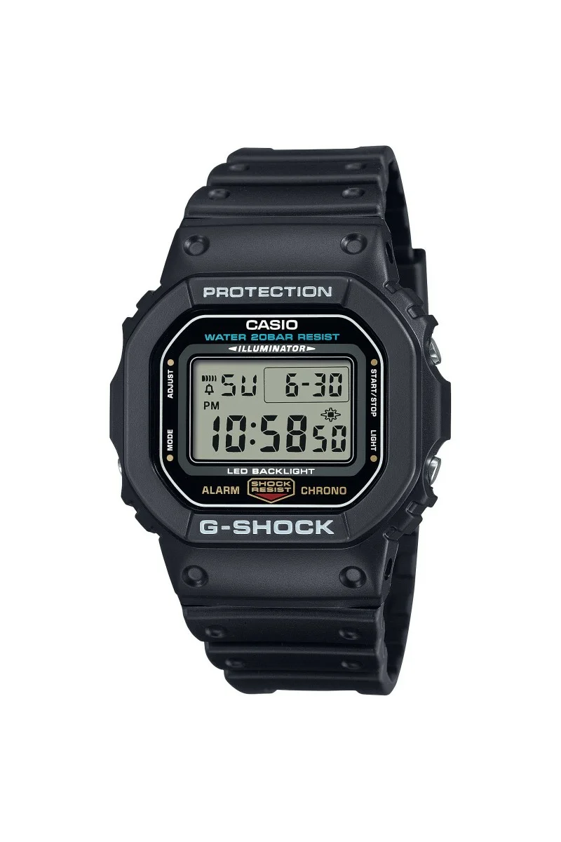 Casio Gshock Black Rubber Strap DW-5600UE-1ER