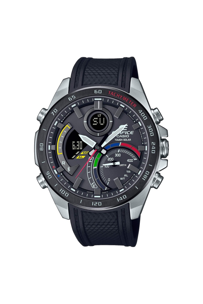 Casio Edifice Solar Black Rubber Strap ECB-900MP-1AEF