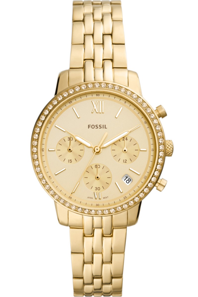 FOSSIL Neutra Chronograph Gold Stainless Steel Bracelet ES5219