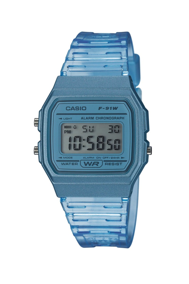 Casio Standard Blue Rubber Strap F-91WS-2EF