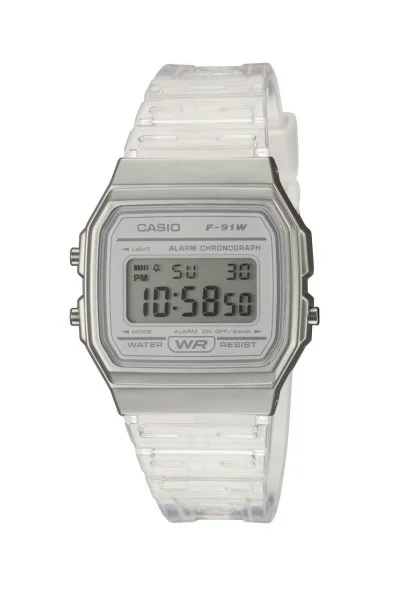 Casio Standard White Rubber Strap F-91WS-7EF