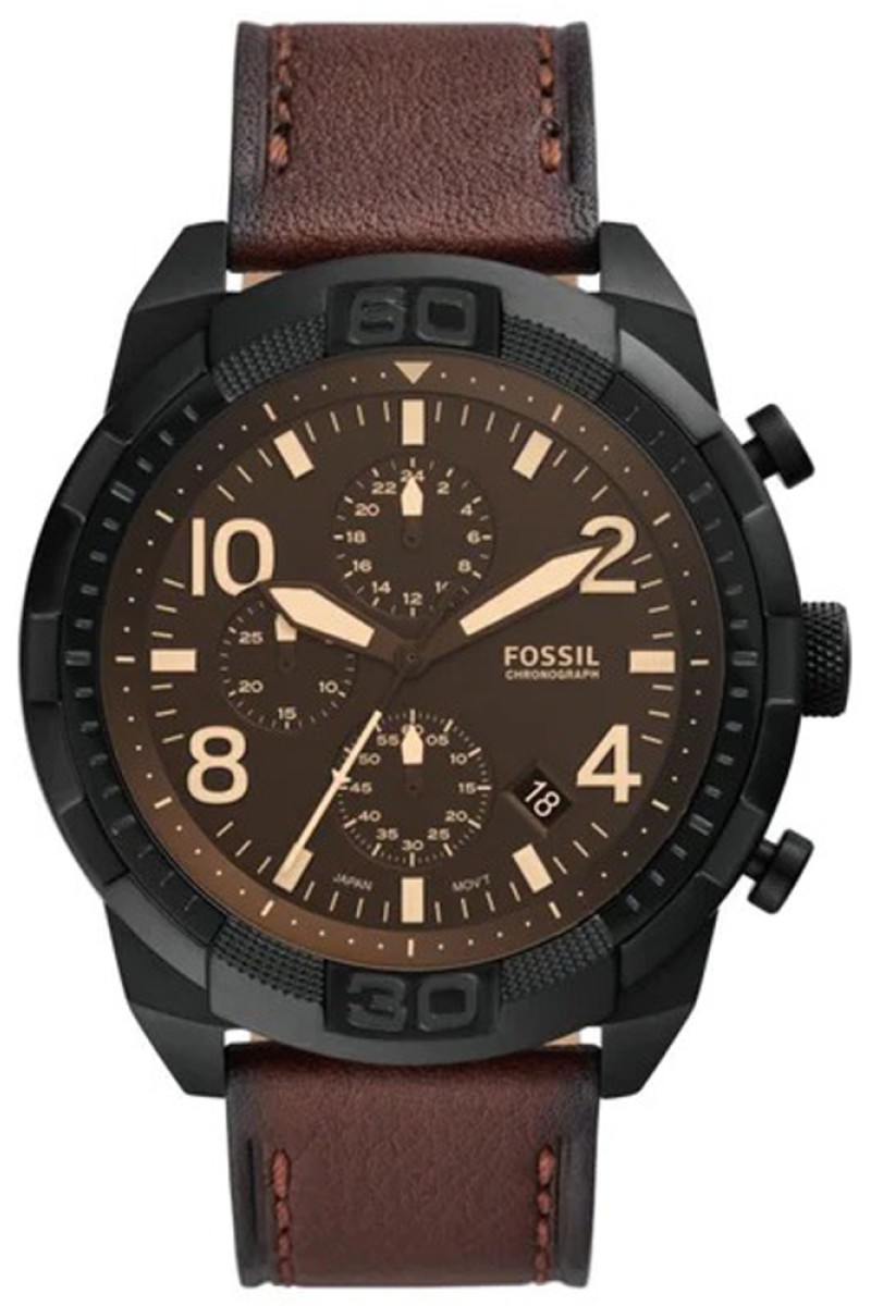 FOSSIL Bronson Brown Leather Strap FS5875