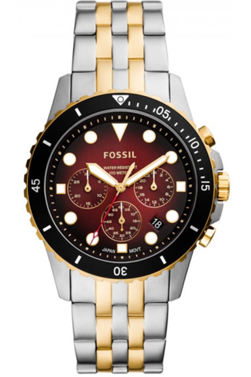 FOSSIL FB-01 Two Tone Stainless Steel Chronograph FS5881