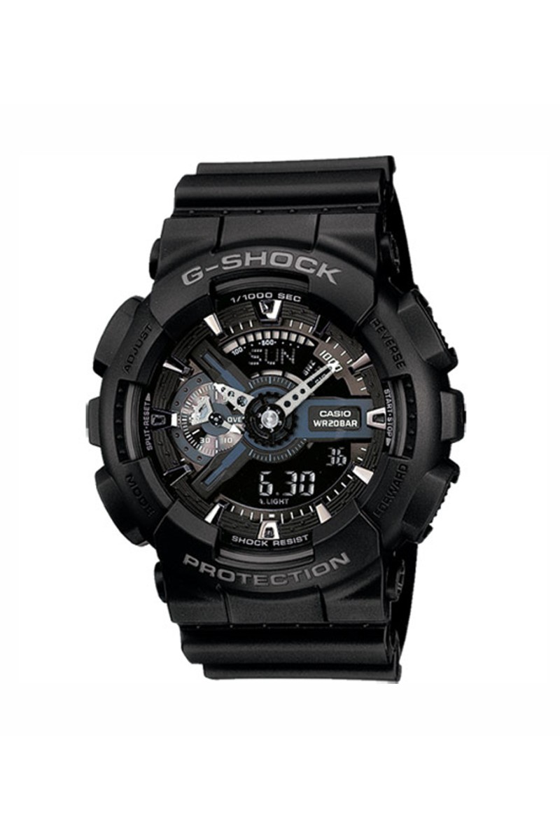 Casio Gshock Anadigi Black Rubber Strap GA-110-1BER