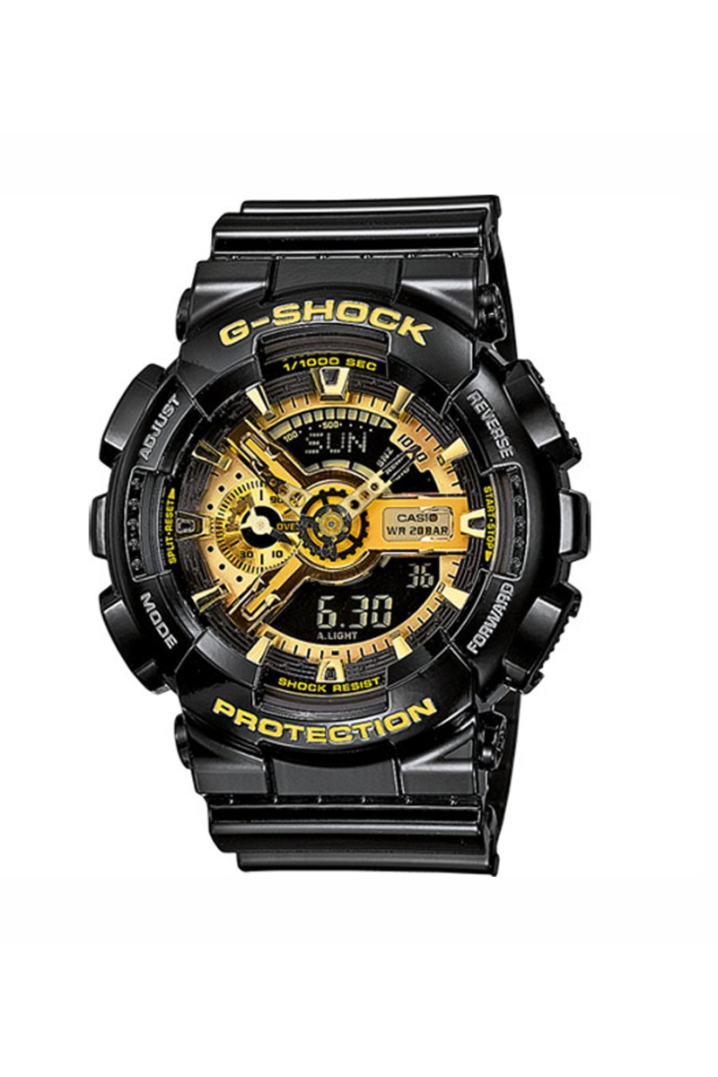 Casio Gshock Anadigi Black Rubber Strap GA-110GB-1AER