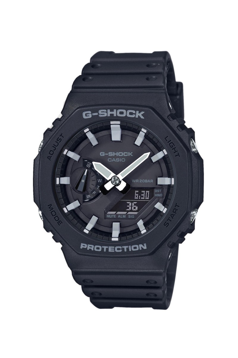 Casio Gshock Black Rubber Strap GA-2100-1AER