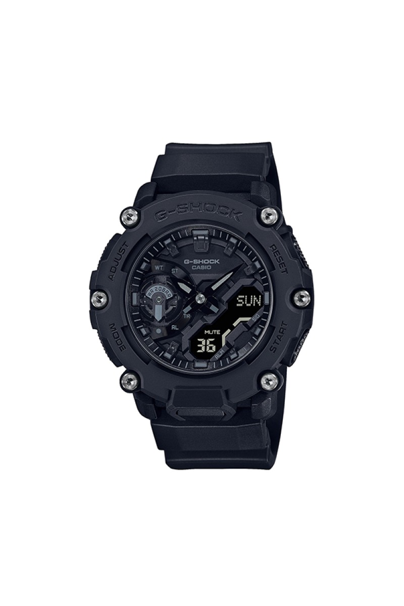 Casio Gshock Anadigi Black Rubber Strap GA-2200BB-1AER