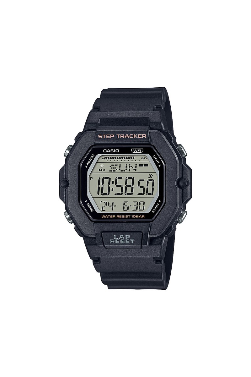 Casio Standard Black Rubber Strap LWS-2200H-1AVEF