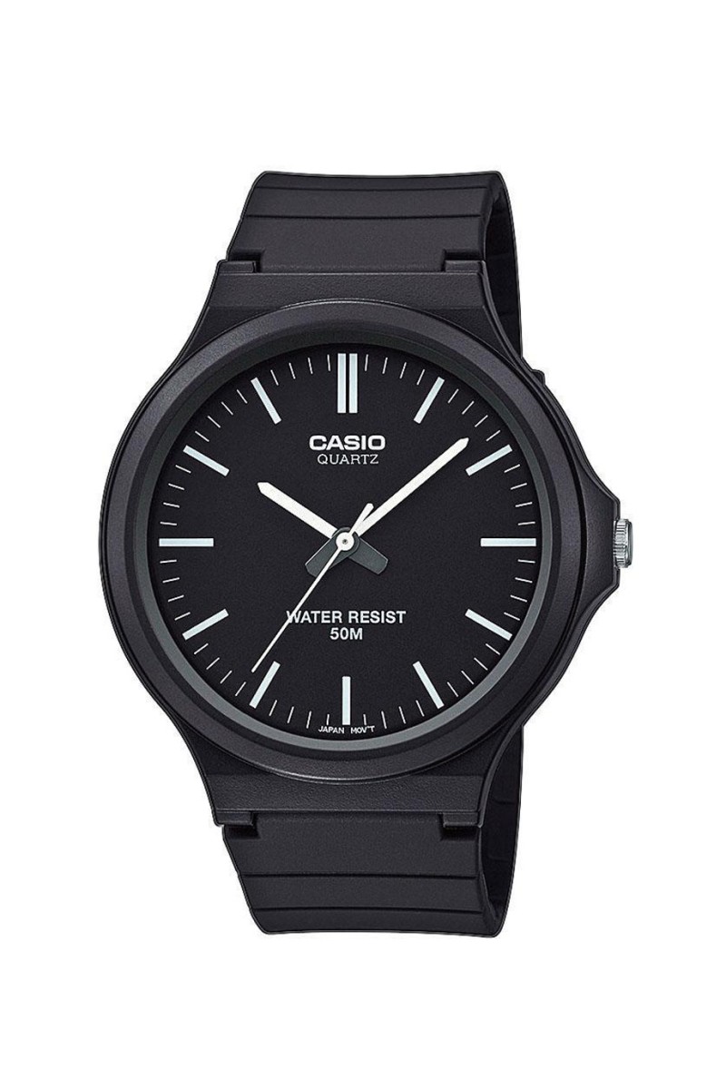 Casio Standard Black Rubber Strap MW-240-1EVEF