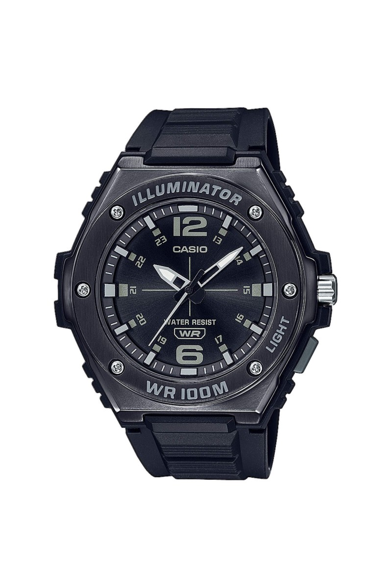 Casio Standard Black Rubber Strap MWA-100HB-1AVEF