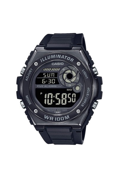 Casio Standard Black Rubber Strap MWD-100HB-1BVEF Casio Standard Black Rubber Strap MWD-100HB-1BVEF