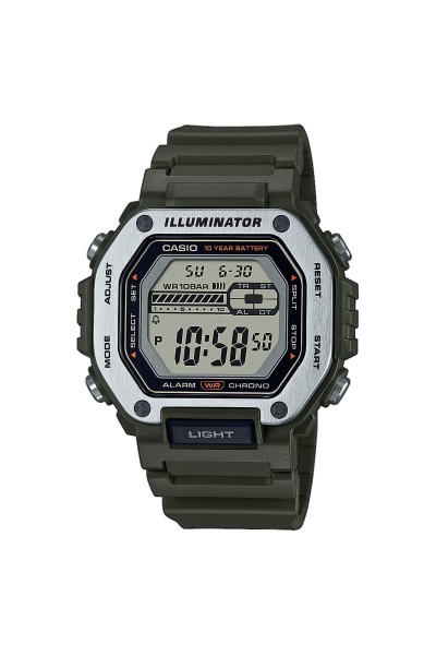 Casio Standard Green Rubber Strap MWD-110H-3AVEF