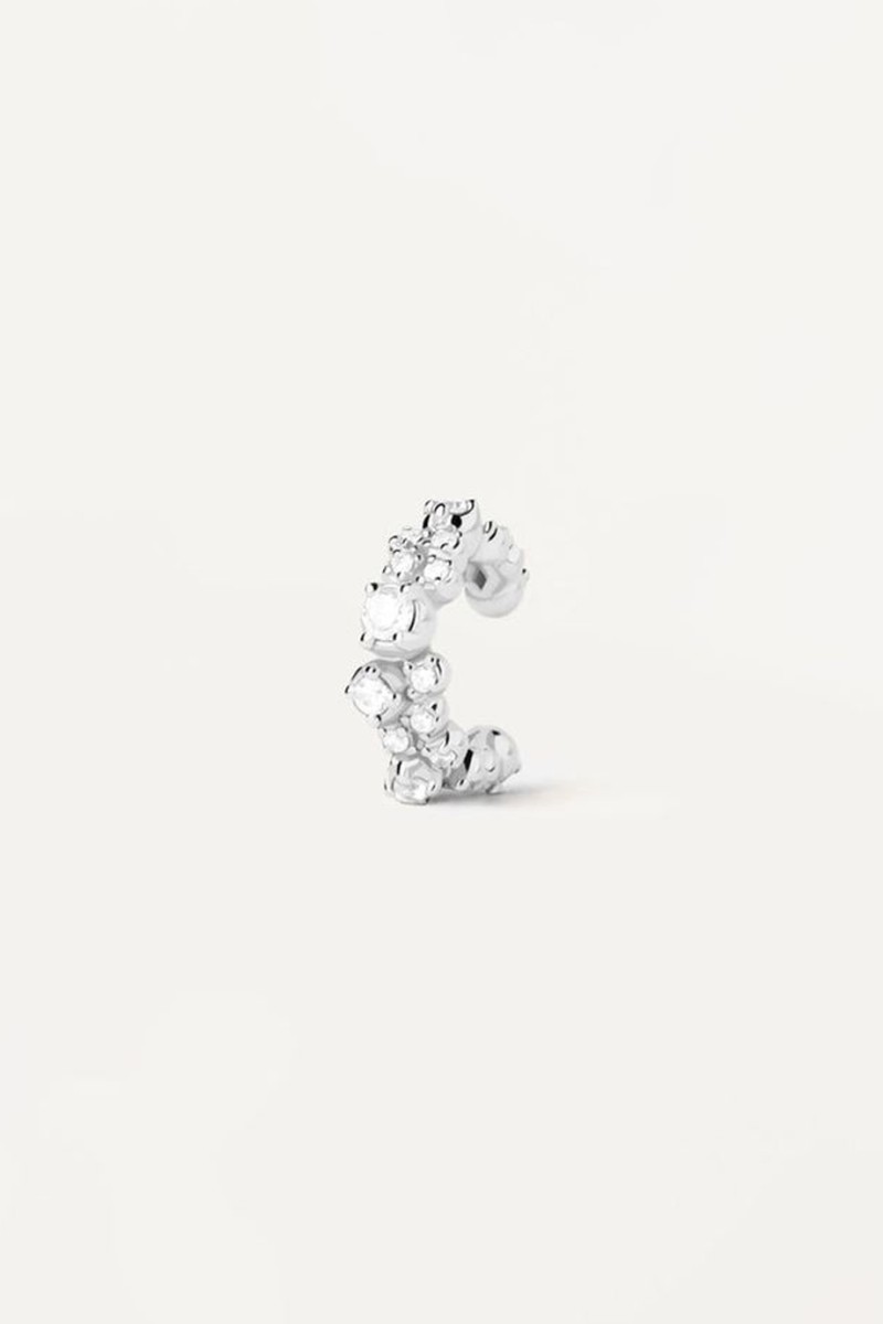 Σκουλαρίκι PD PAOLA Ασήμι Bubble Silver Ear Cuff