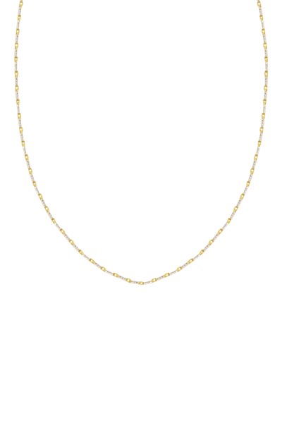 Κολιέ Χρυσό 14Κ SeeK for Gold Cubes White