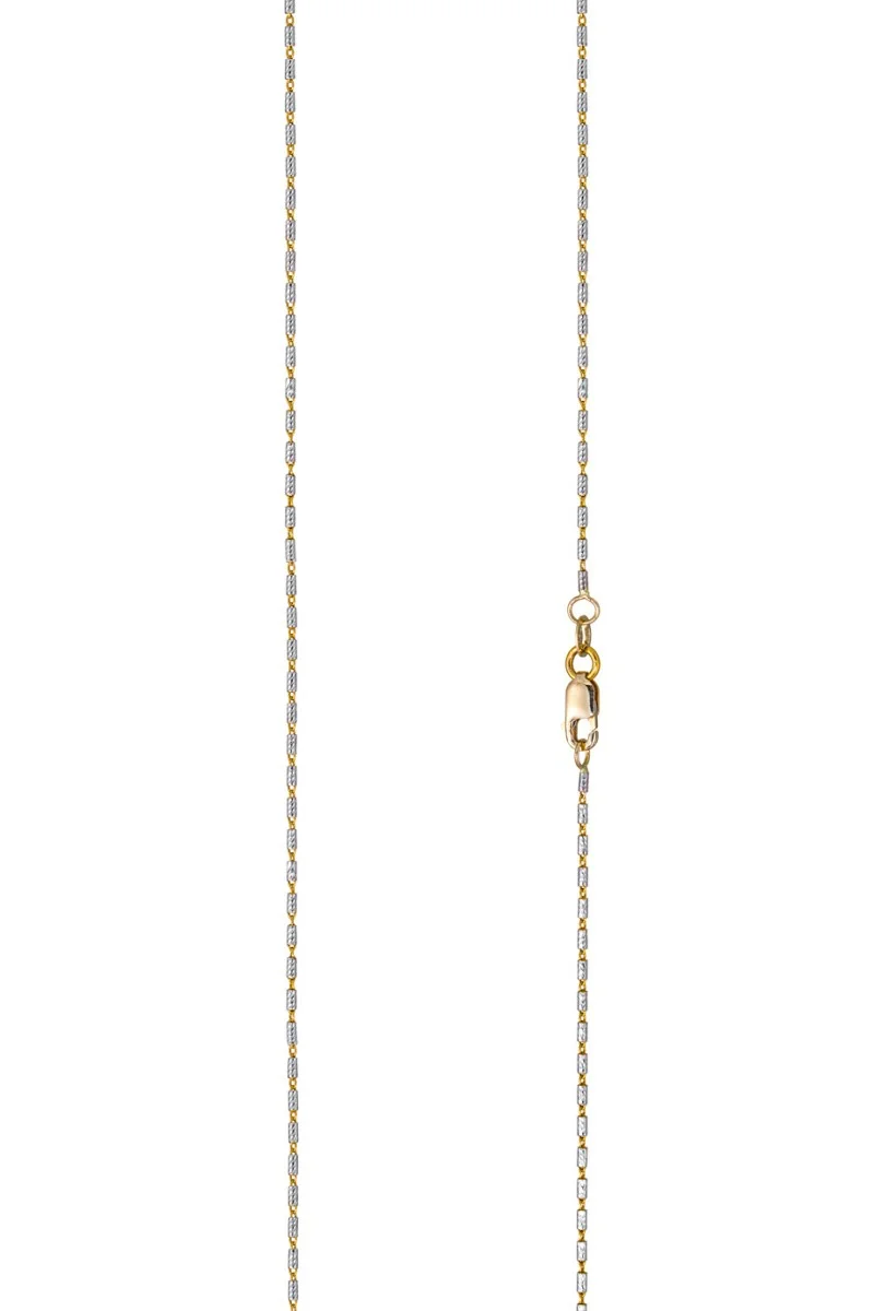 Κολιέ Χρυσό 14Κ SeeK for Gold Cubes White