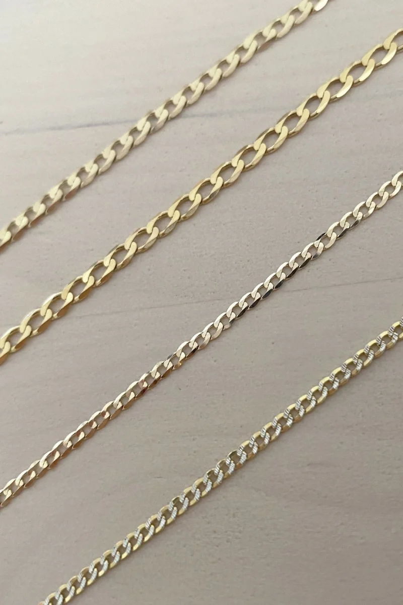 SeeK for Gold 14K FOOT Shine Chain