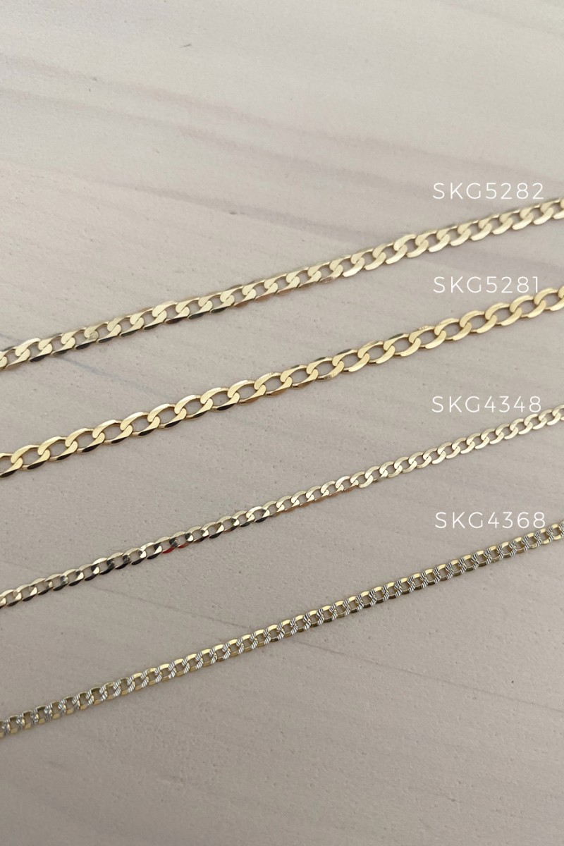SeeK for Gold 14K FOOT Double Colour Chain