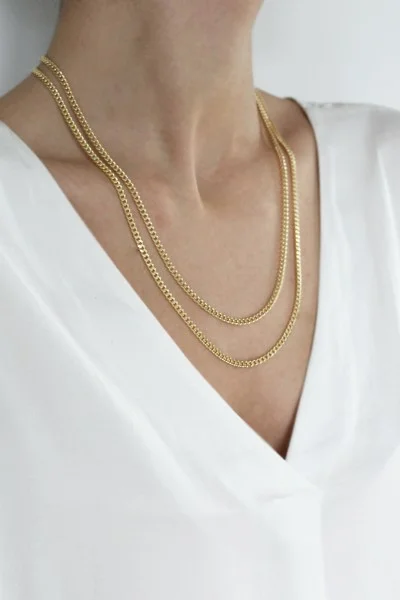 Κολιέ Χρυσό 14Κ SeeK for Gold Retro Shine 55cm